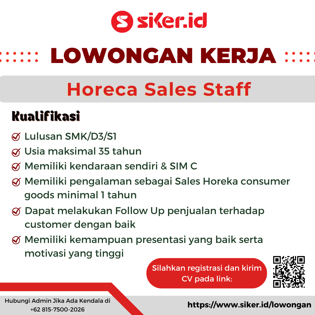 Horeca Sales Staff - PT Bisnis Rakyat Indonesia